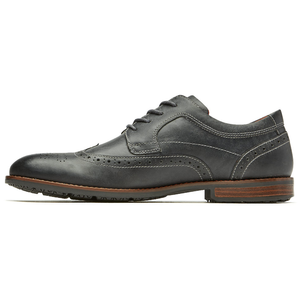 Sapatos Lace Ups Rockport Homem Cinzentas - Dustyn Wingtip - 69048AIYL